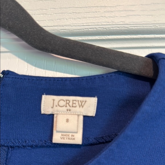 J. Crew Elegant Royal Blue Long Sleeve Dress - Picture 2 of 6